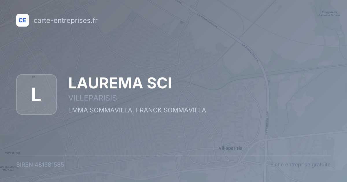 LAUREMA SCI — 481581585 — fiche entreprise
