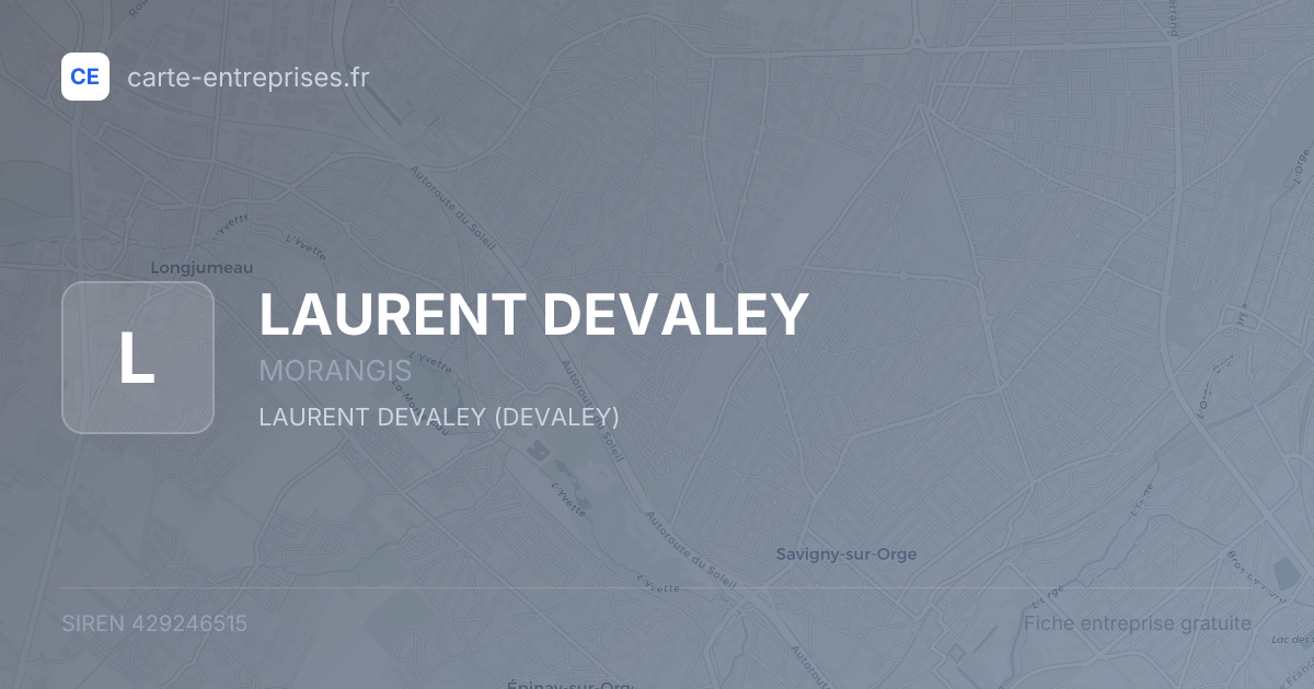 LAURENT DEVALEY — 429246515 — fiche entreprise