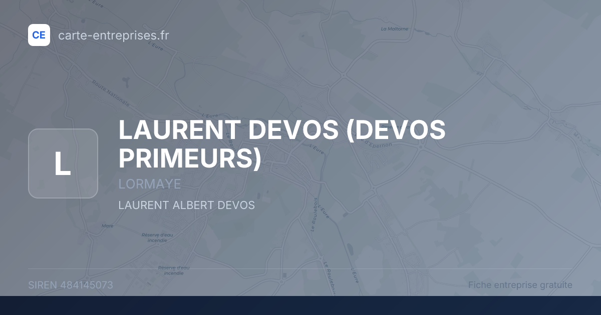 LAURENT DEVOS (DEVOS PRIMEURS) — 484145073 — fiche entreprise