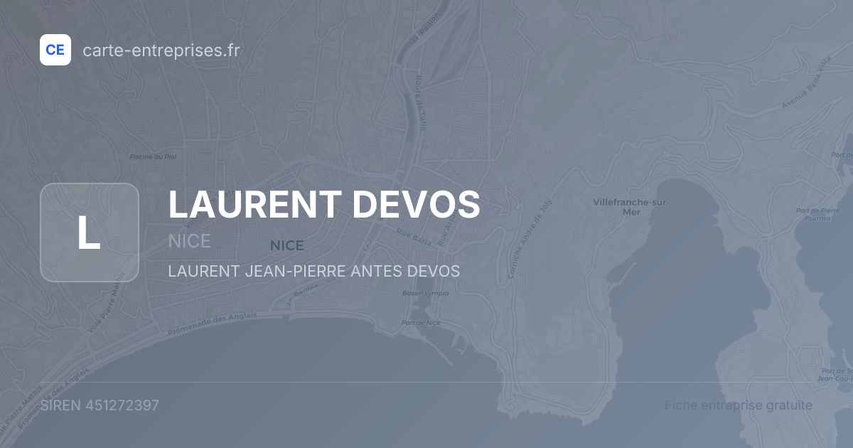LAURENT DEVOS — 451272397 — fiche entreprise