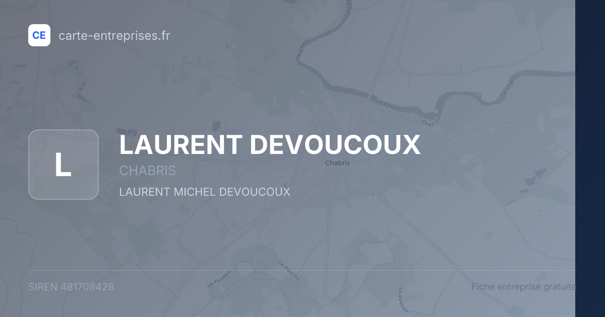 LAURENT DEVOUCOUX — 481708428 — fiche entreprise