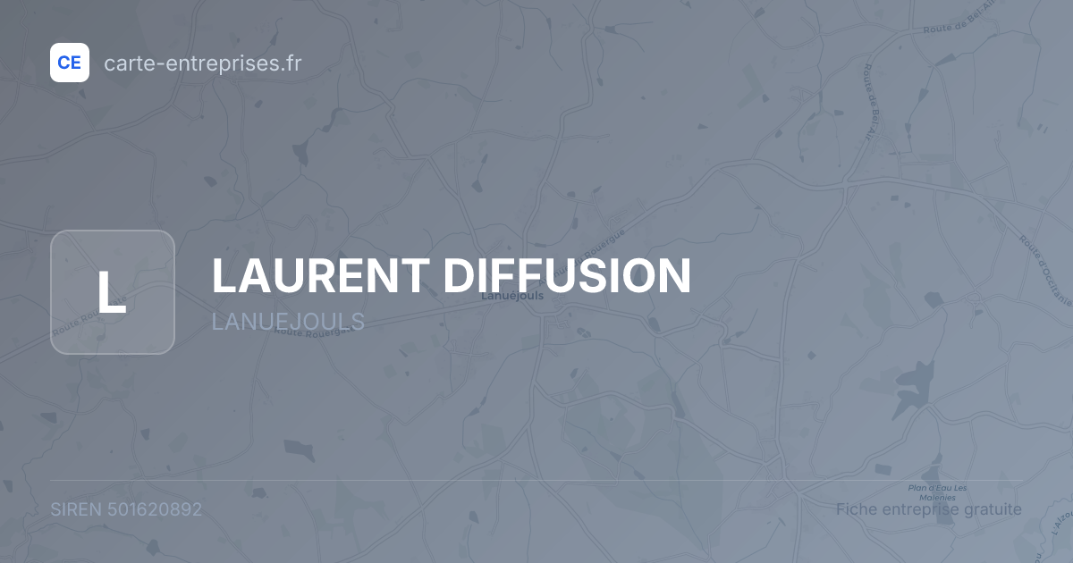LAURENT DIFFUSION — 501620892 — fiche entreprise