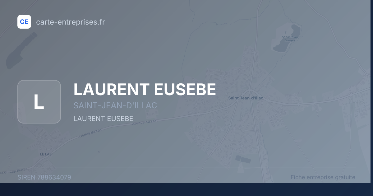 LAURENT EUSEBE — 788634079 — fiche entreprise