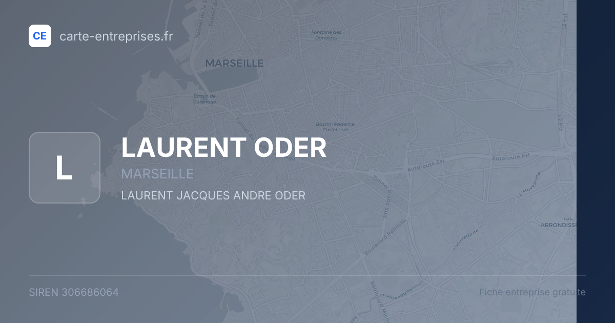 LAURENT ODER — 306686064 — fiche entreprise
