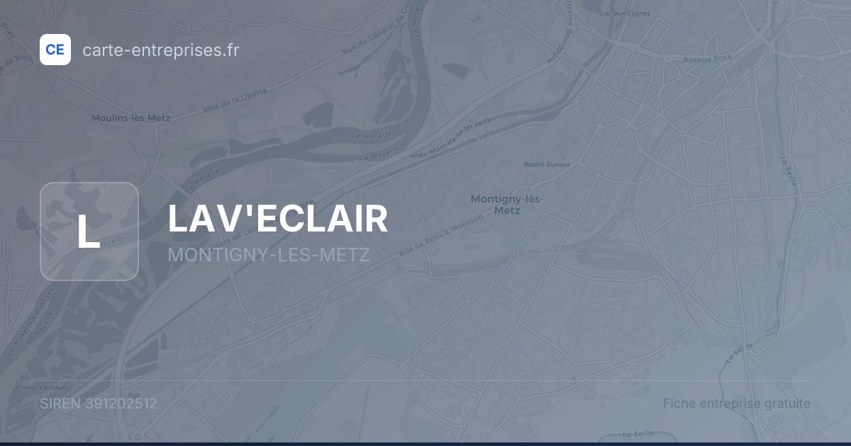 LAV'ECLAIR — 391202512 — fiche entreprise