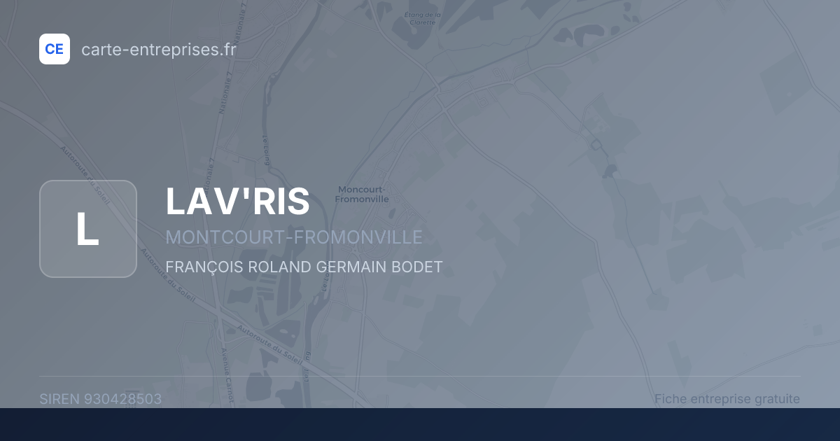 LAV'RIS — 930428503 — fiche entreprise