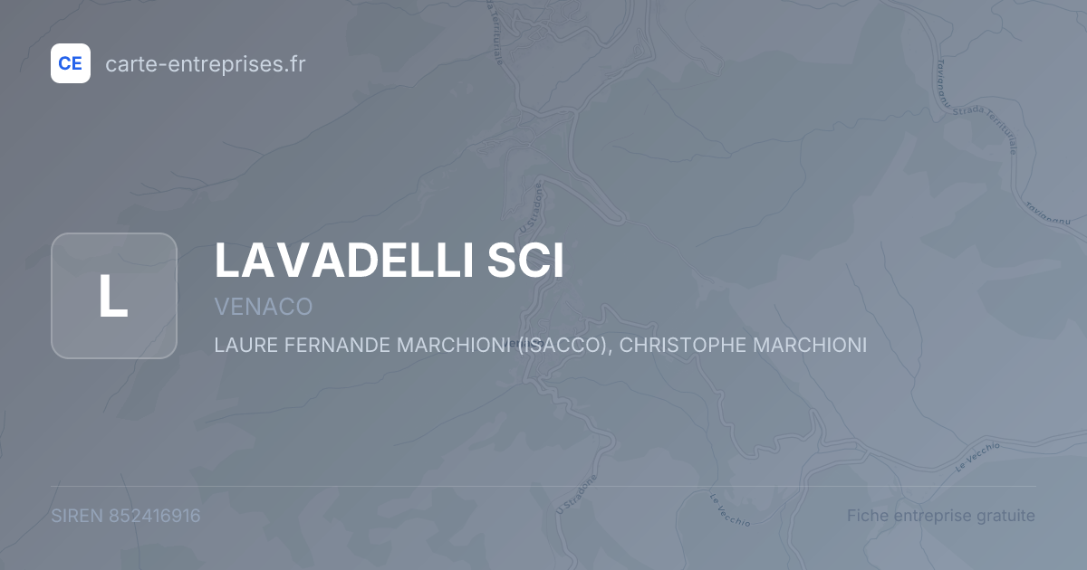 LAVADELLI SCI — 852416916 — fiche entreprise