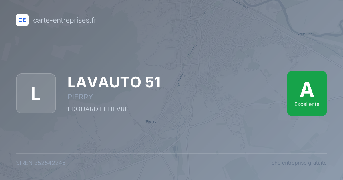 LAVAUTO 51 — 352542245 — fiche entreprise