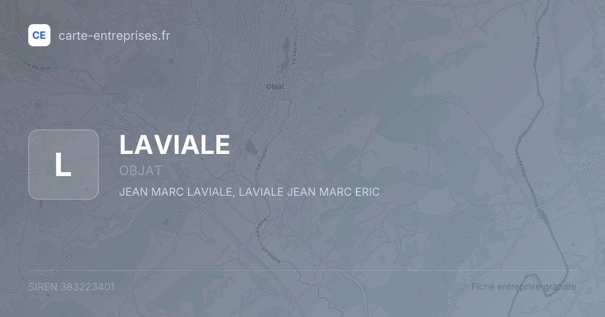 LAVIALE — 383223401 — fiche entreprise