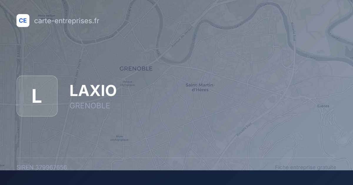 LAXIO — 379967656 — fiche entreprise