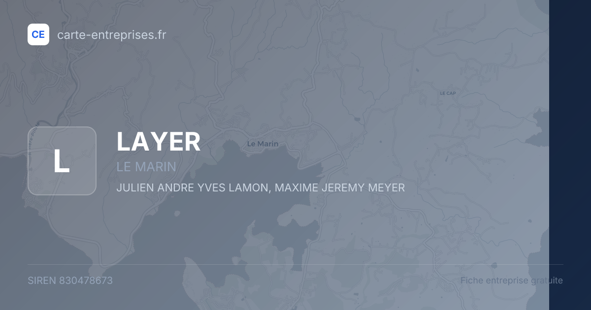 LAYER — 830478673 — fiche entreprise