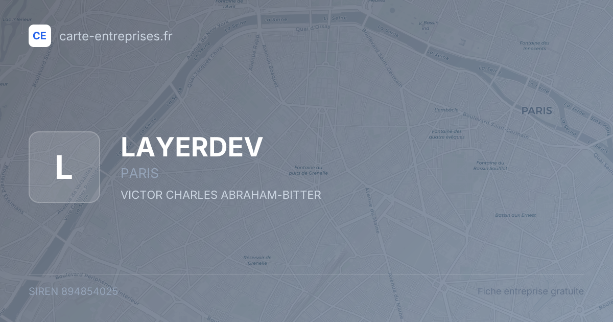 LAYERDEV — 894854025 — fiche entreprise