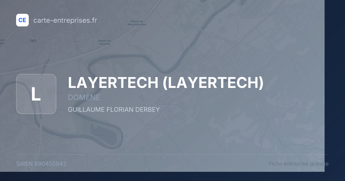 LAYERTECH — 890455942 — fiche entreprise