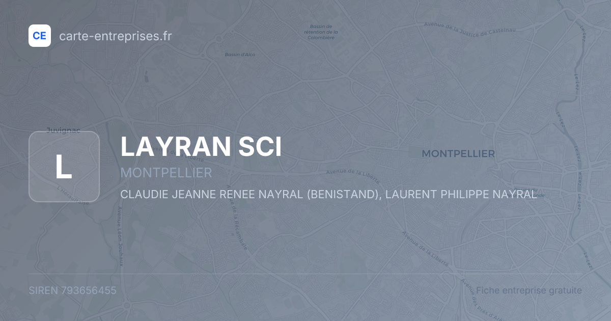 LAYRAN SCI — 793656455 — fiche entreprise