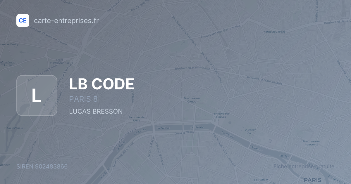 LB CODE — 902483866 — fiche entreprise