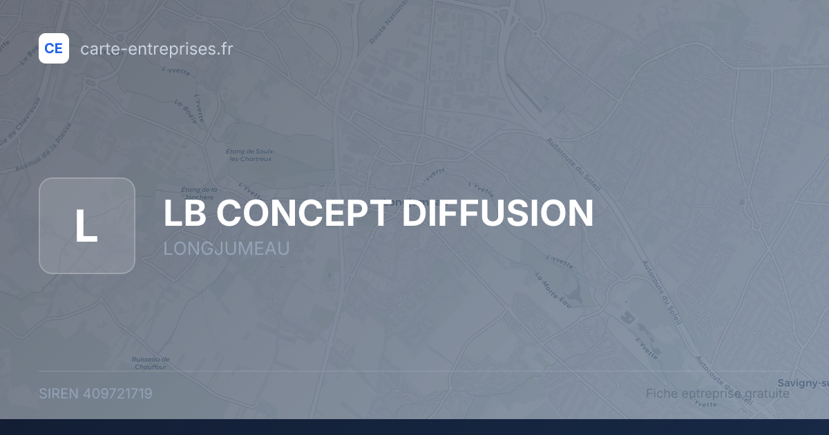 LB CONCEPT DIFFUSION — 409721719 — fiche entreprise