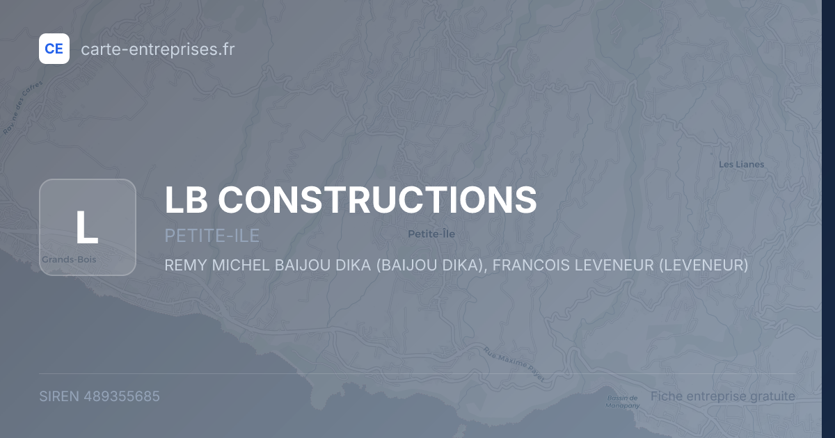 LB CONSTRUCTIONS — 489355685 — fiche entreprise