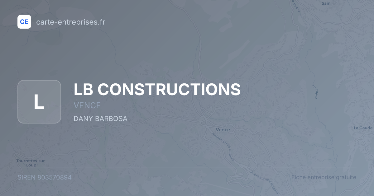 LB CONSTRUCTIONS — 803570894 — fiche entreprise