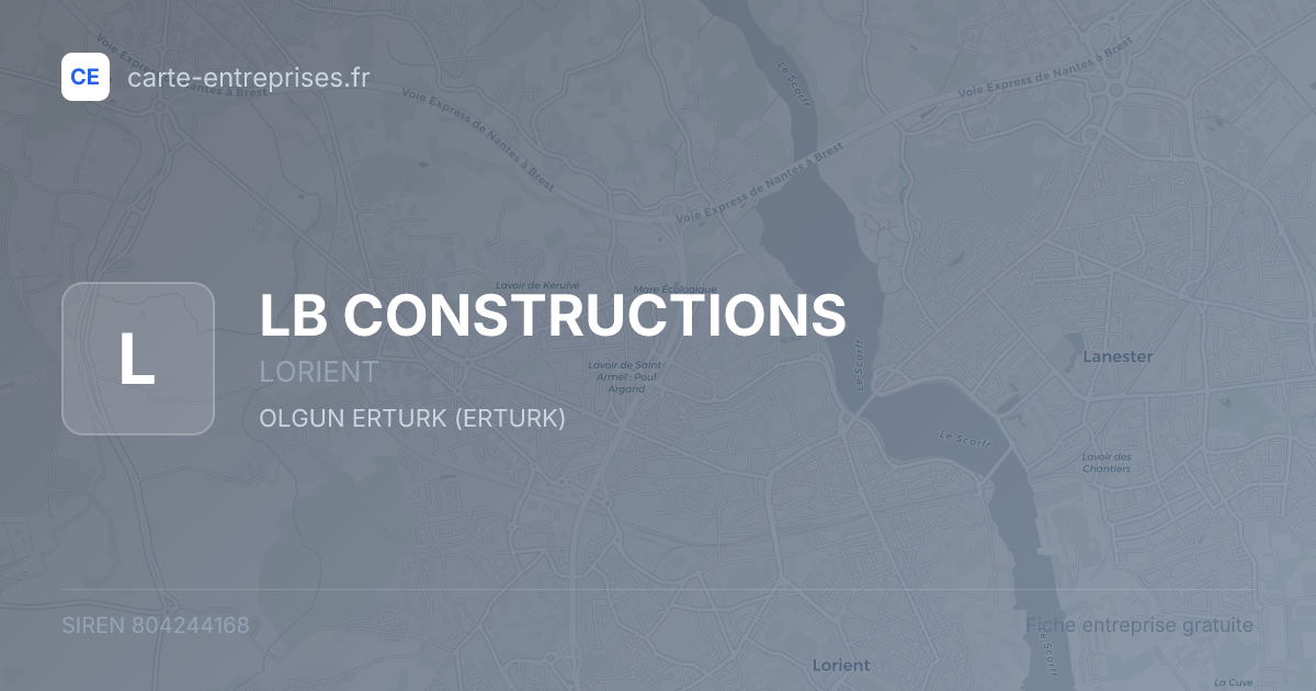LB CONSTRUCTIONS — 804244168 — fiche entreprise