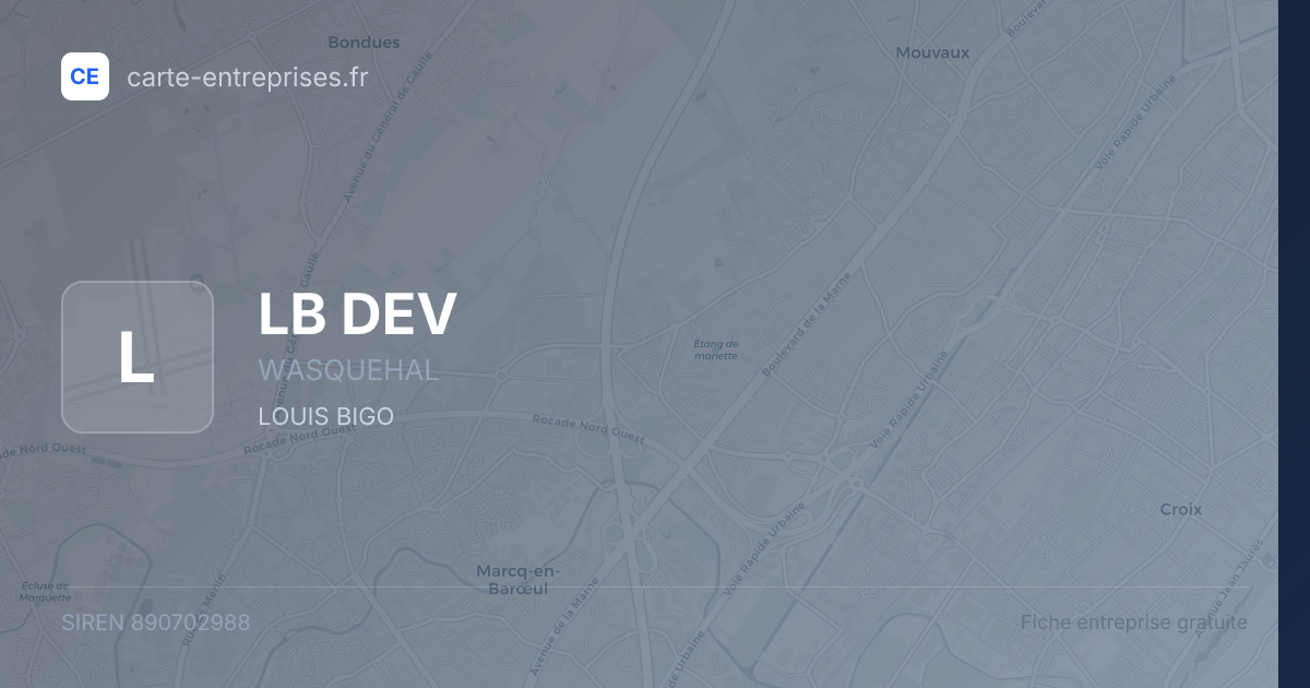 LB DEV — 890702988 — fiche entreprise