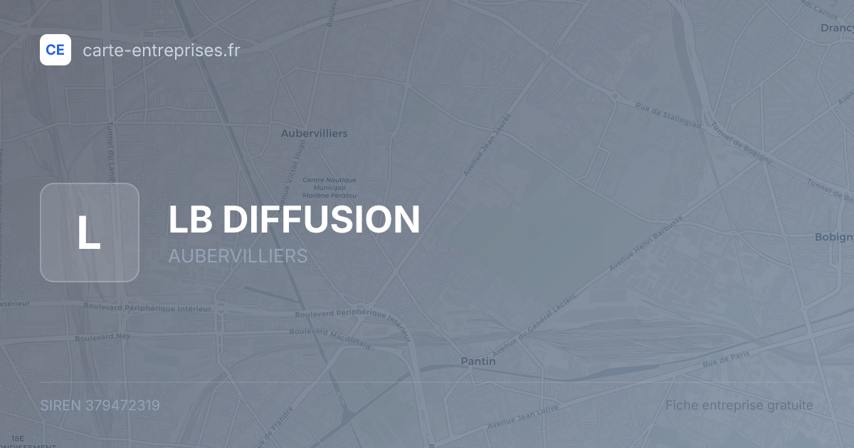 LB DIFFUSION — 379472319 — fiche entreprise