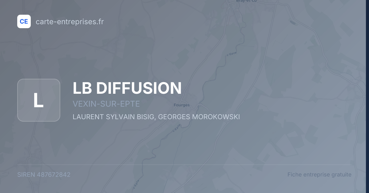 LB DIFFUSION — 487672842 — fiche entreprise
