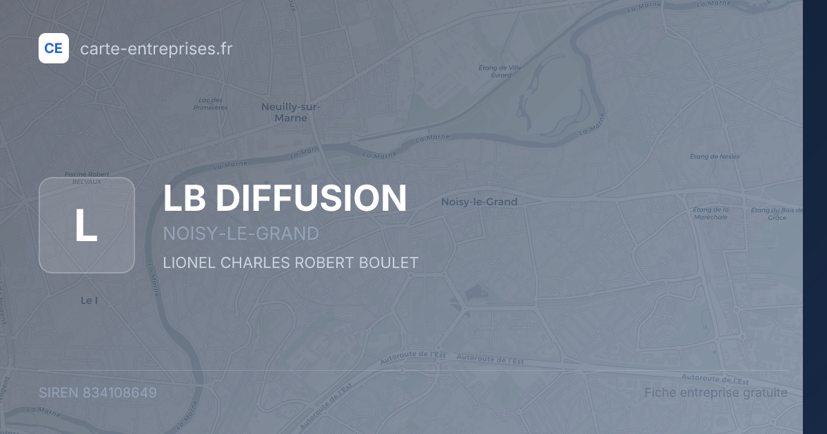 LB DIFFUSION — 834108649 — fiche entreprise