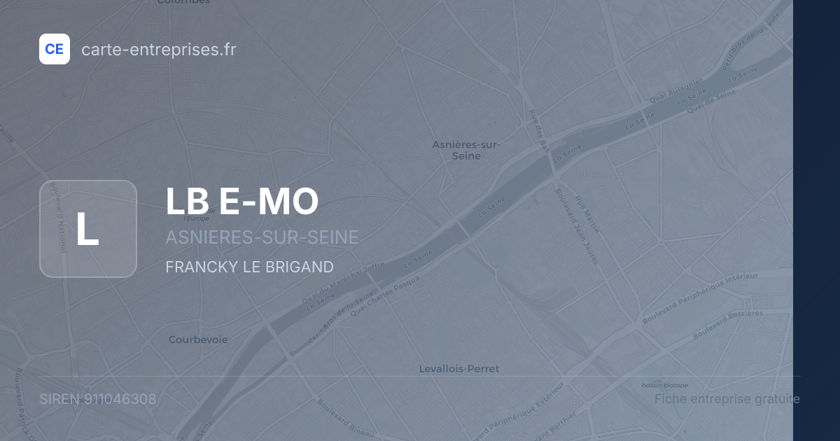 LB E-MO — 911046308 — fiche entreprise