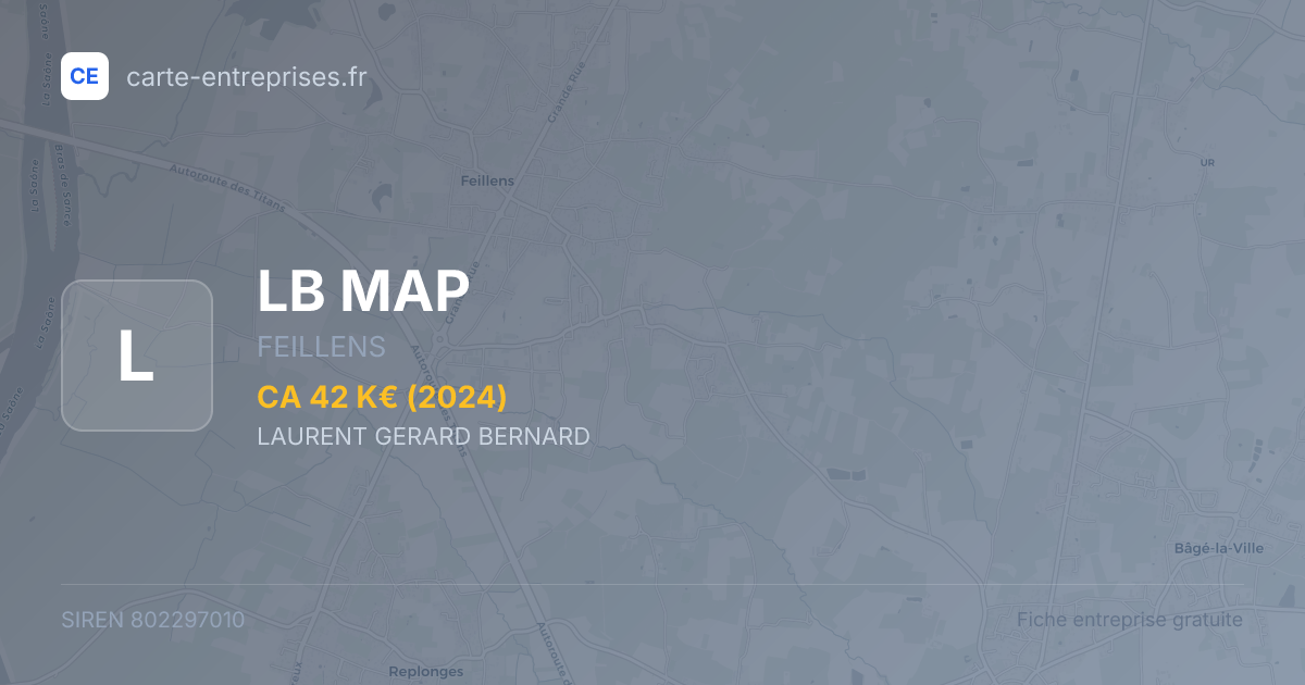 LB MAP — 802297010 — fiche entreprise