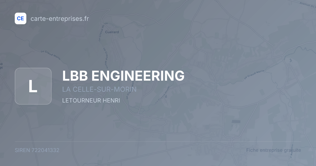 LBB ENGINEERING — 722041332 — fiche entreprise