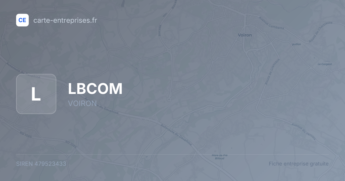 LBCOM — 479523433 — fiche entreprise
