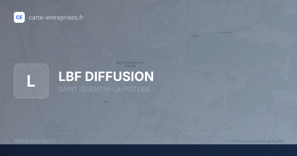 LBF DIFFUSION — 481258937 — fiche entreprise