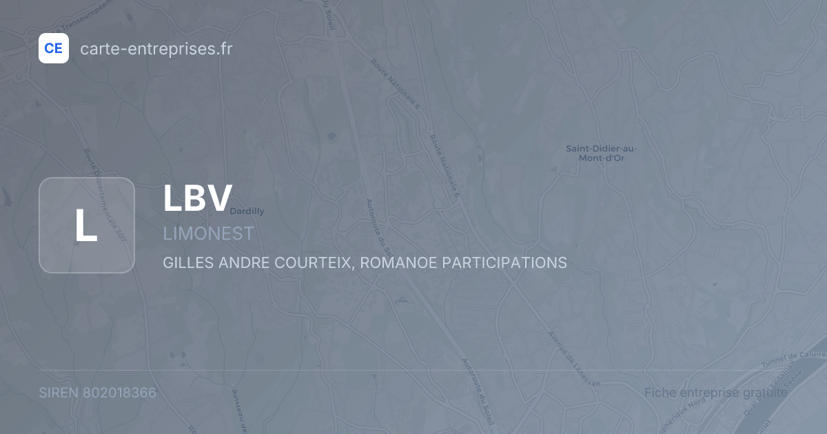 LBV — 802018366 — fiche entreprise