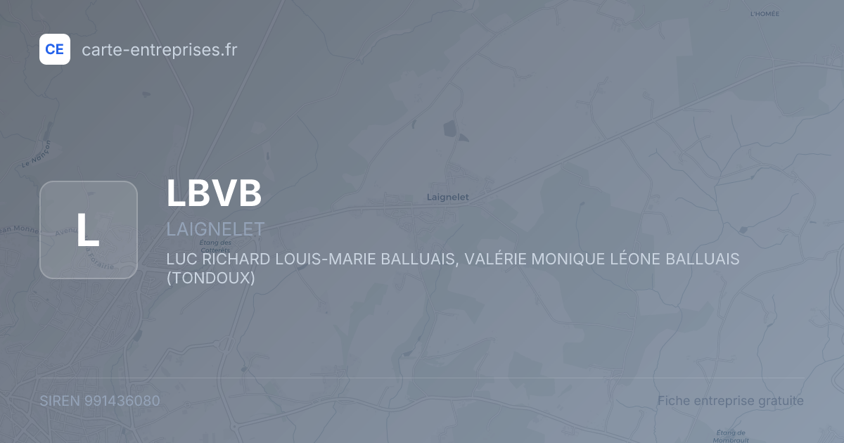 LBVB — 991436080 — fiche entreprise