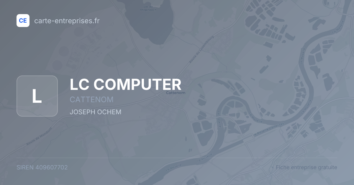 LC COMPUTER — 409607702 — fiche entreprise