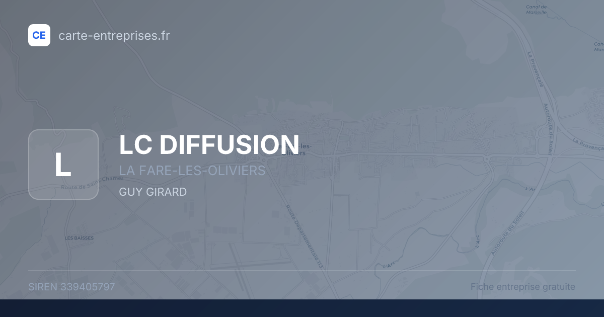 LC DIFFUSION — 339405797 — fiche entreprise