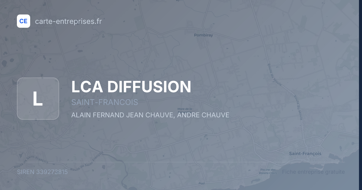 LCA DIFFUSION — 339273815 — fiche entreprise