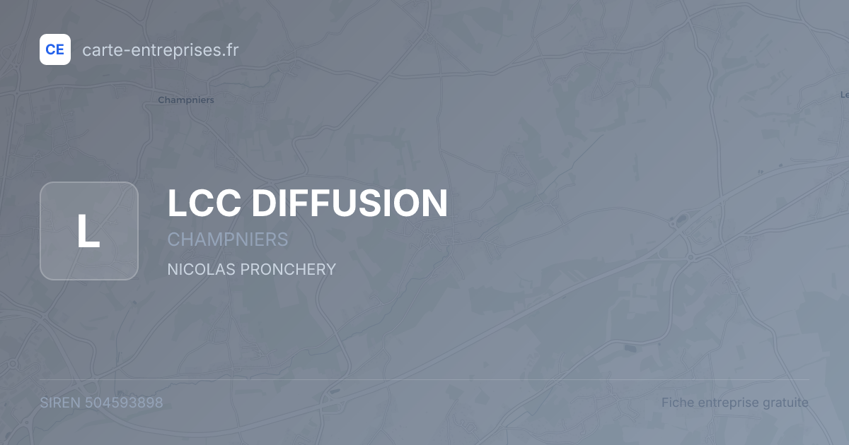 LCC DIFFUSION — 504593898 — fiche entreprise