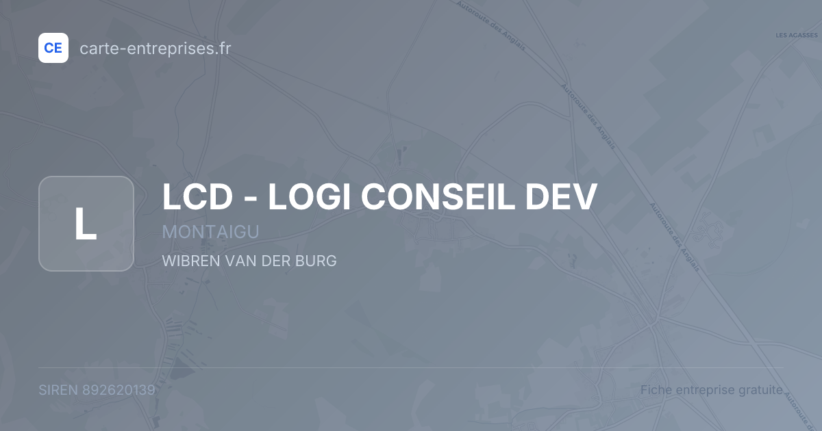 LCD - LOGI CONSEIL DEV — 892620139 — fiche entreprise