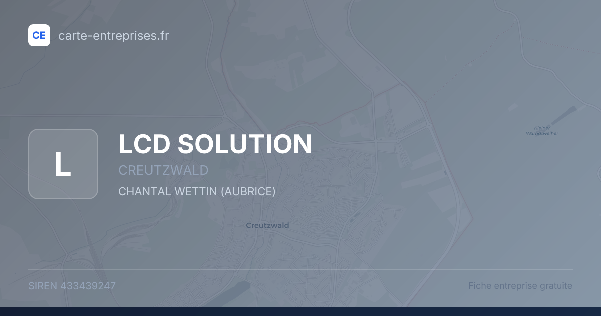LCD SOLUTION — 433439247 — fiche entreprise