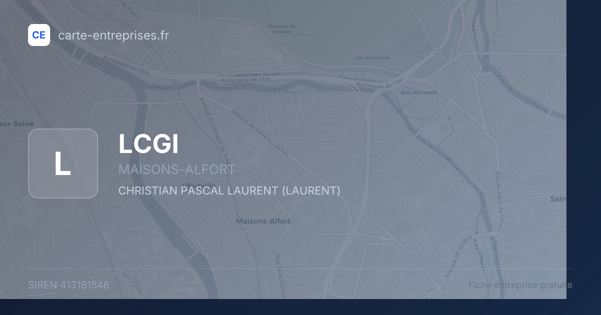LCGI — 413181546 — fiche entreprise
