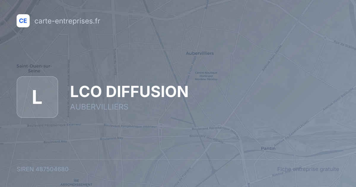 LCO DIFFUSION — 487504680 — fiche entreprise