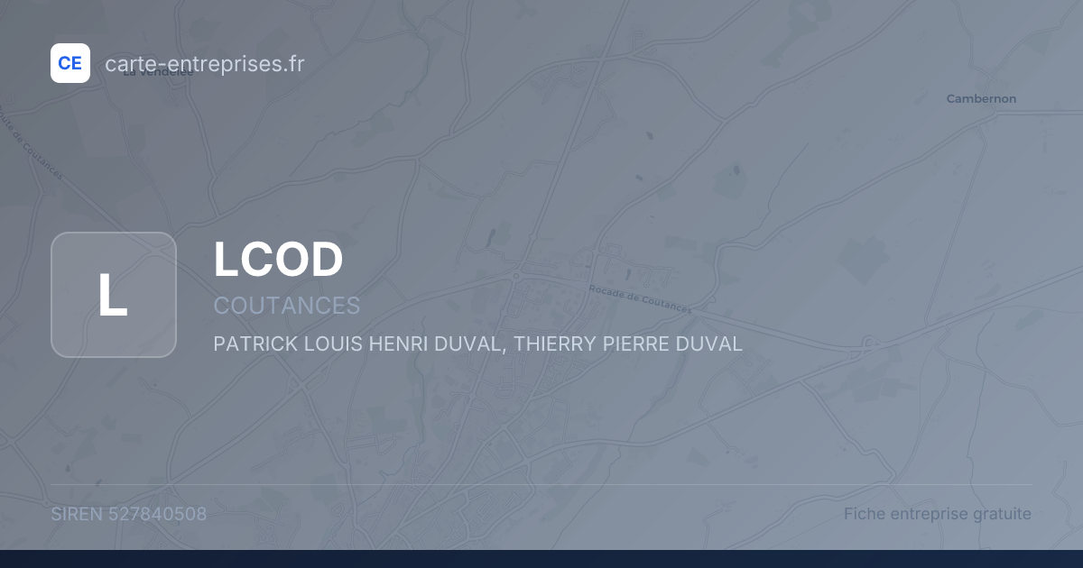 LCOD — 527840508 — fiche entreprise