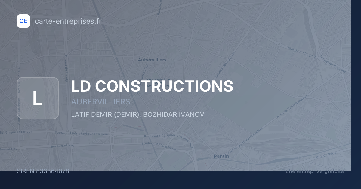LD CONSTRUCTIONS — 833364078 — fiche entreprise