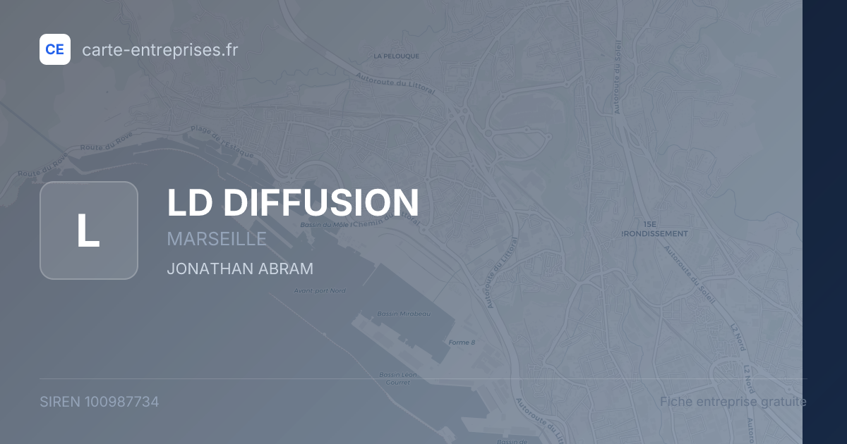 LD DIFFUSION — 100987734 — fiche entreprise
