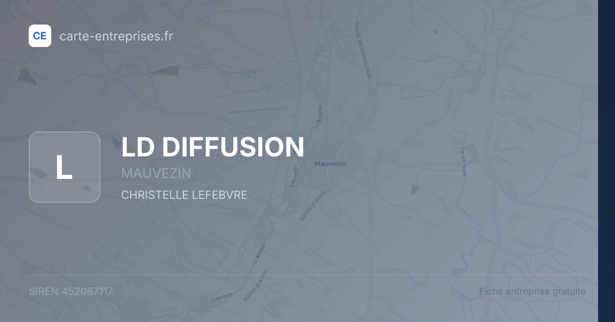 LD DIFFUSION — 452087117 — fiche entreprise