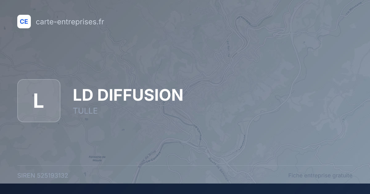 LD DIFFUSION — 525193132 — fiche entreprise