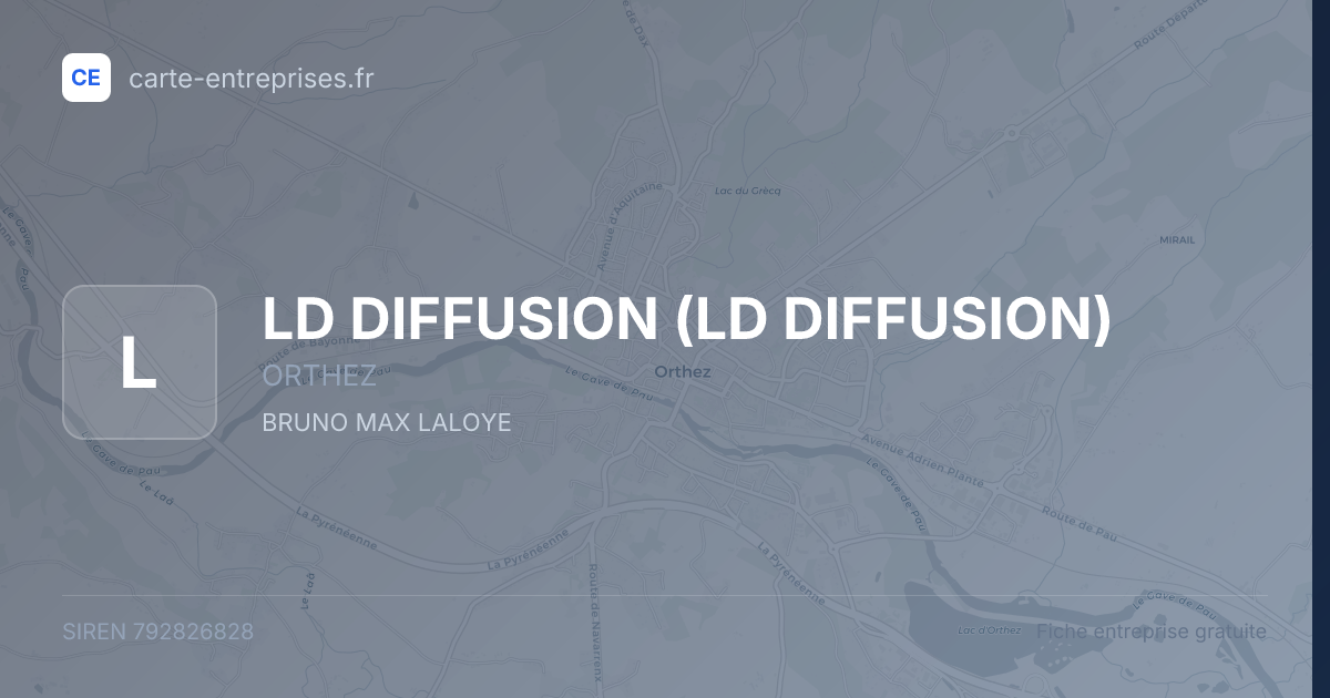 LD DIFFUSION — 792826828 — fiche entreprise
