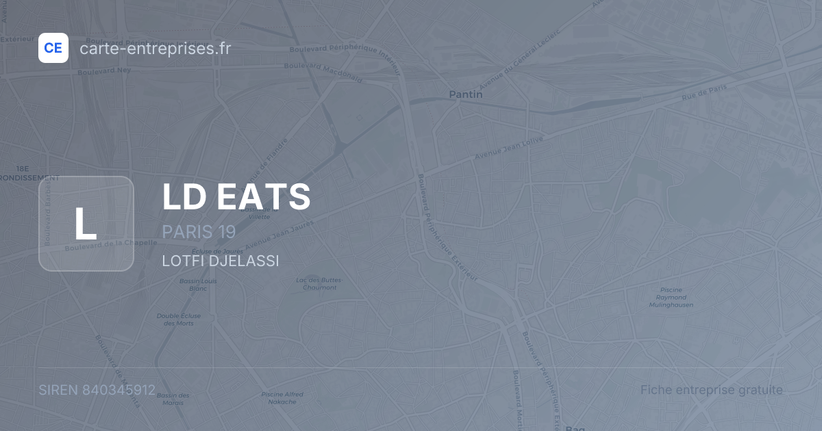 LD EATS — 840345912 — fiche entreprise
