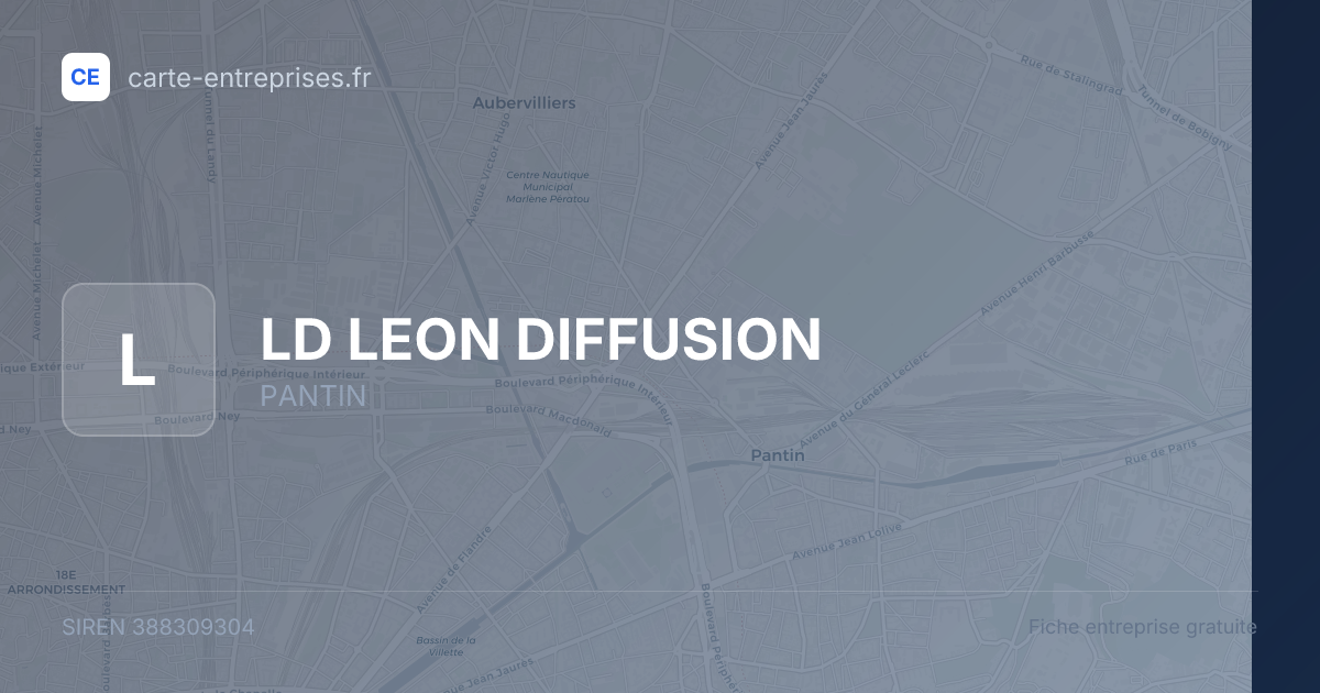 LD LEON DIFFUSION — 388309304 — fiche entreprise